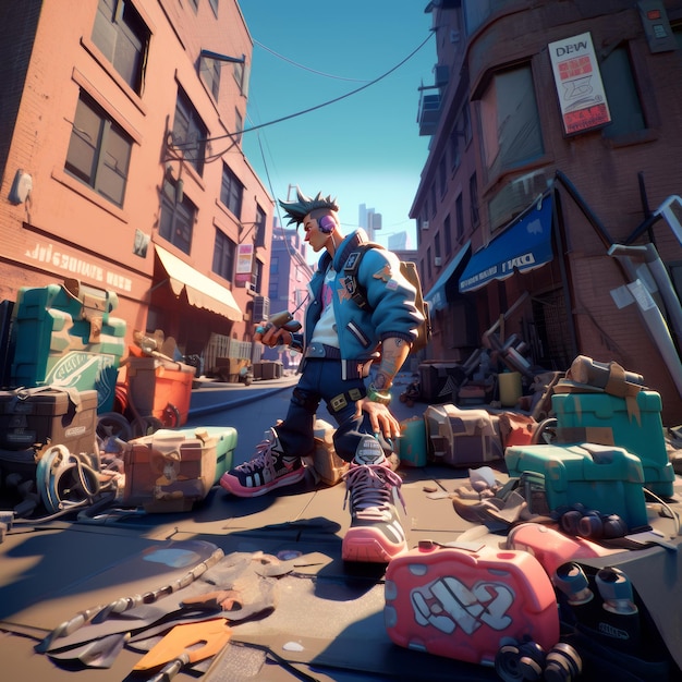 Photo sunset overdrive libérant une action à haute intensité et des visuels spectaculaires avec une dispersion souterraine