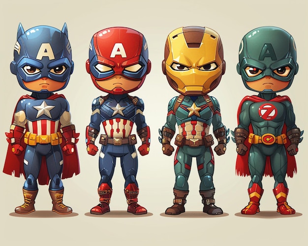 Des super-héros de dessins animés qui sauvent la journée