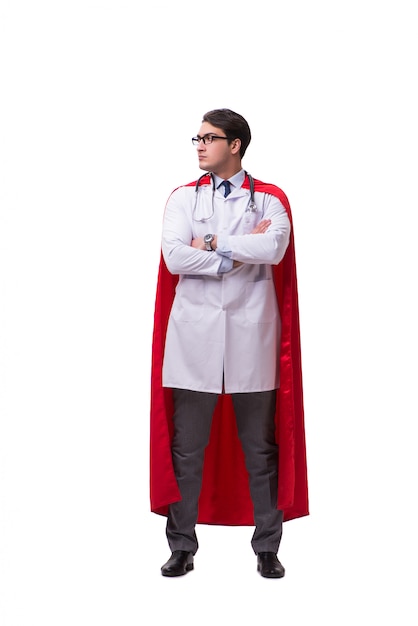 Super héros médecin isolé