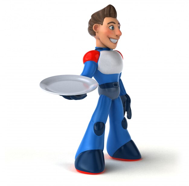Super-héros super moderne - Illustration 3D