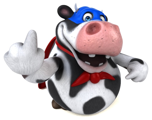 Super vache - Illustration 3D