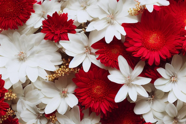 Superbe arrangement de papier peint de fleurs