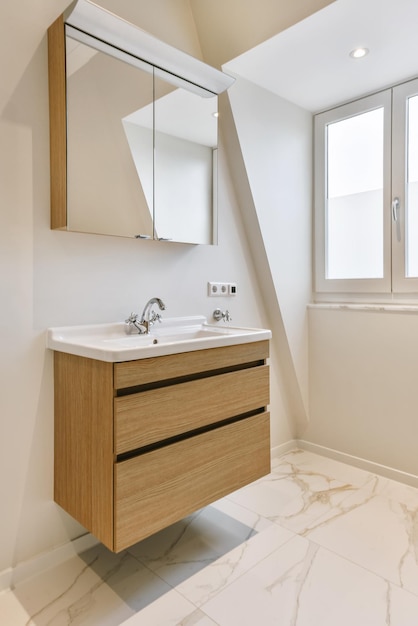 Superbe design de salle de bain avec lavabo