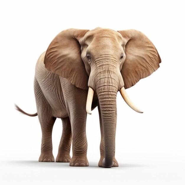 Superbe illustration d'éléphant 8k avec des détails accrocheurs