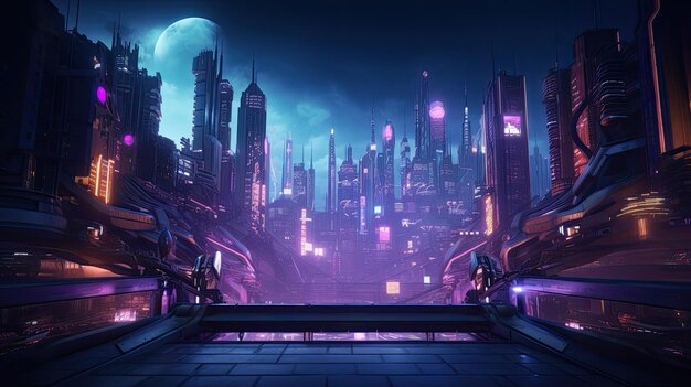 superbe photo de fond cyberpunk