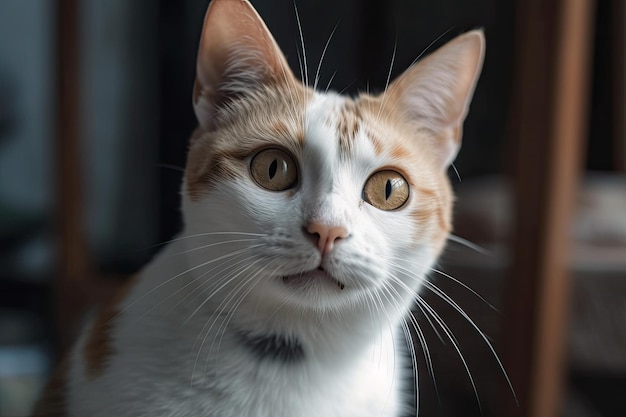 Superbe photo d'intérieur de chat à poils courts