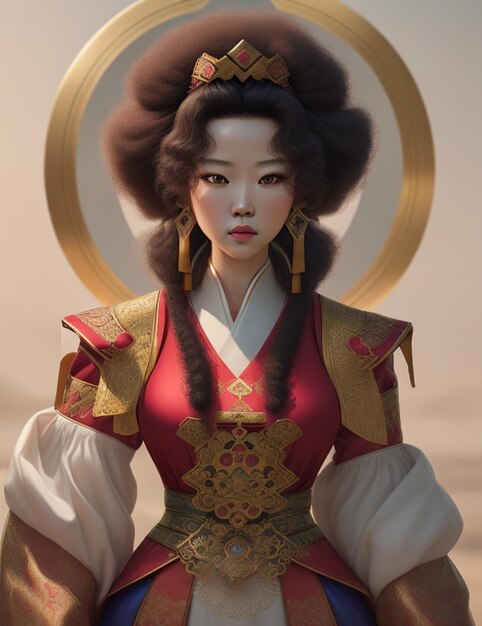 Superbe photo réaliste de fille chinoise