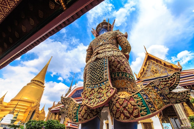 La superbe vue sur le Wat Phra Kaeo