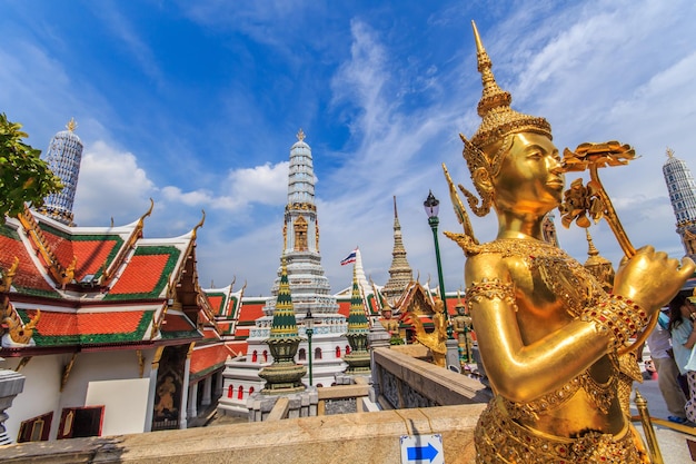 La superbe vue sur le Wat Phra Kaeo