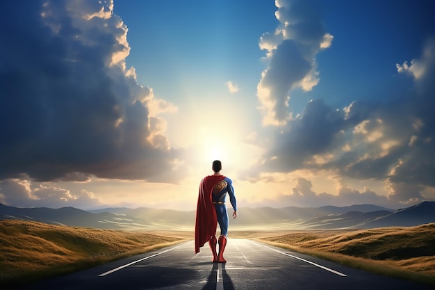 Superman superpouvoirs Superman debout seul