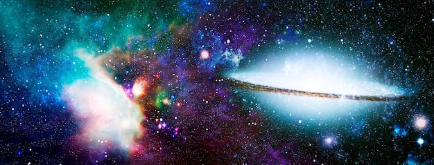 Supernova d'explosion de fond d'espace de haute qualité Bright Star Nebula Distant galaxy Image abstraite Éléments de cette image fournis par la NASA