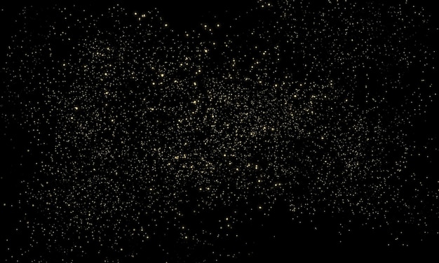 Superpositions De Paillettes Dorées PNG