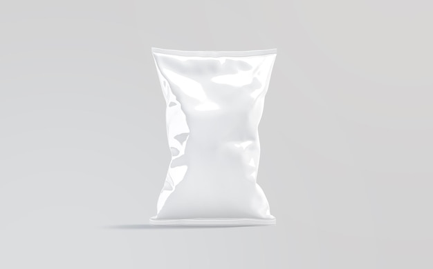 Support de maquette de pack de gros chips en feuille blanche vierge