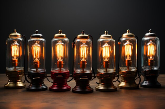 Photo les supports de lampe