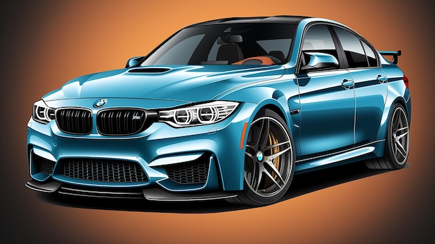 surakarta Indonésie novembre 16 2022 BMW voiture BMW automobile de luxe voiture vecteur modifiable
