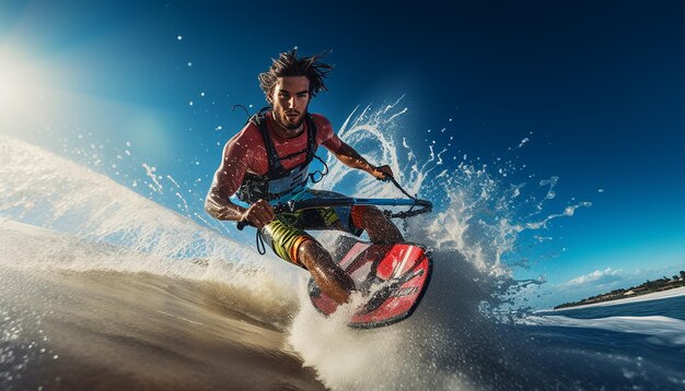 Surf kitesurf photo-shoot de paracycling en action Photographie sportive