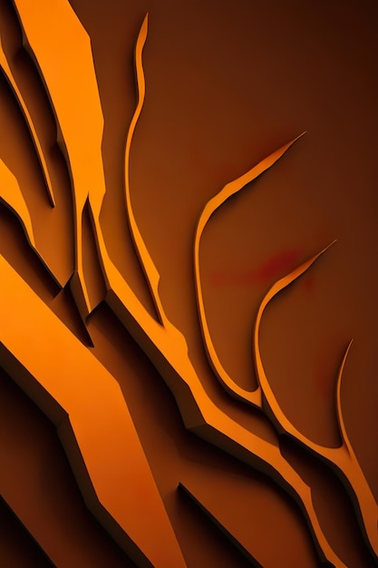 Surface abstraite et textures de fond de mur orange IA générative