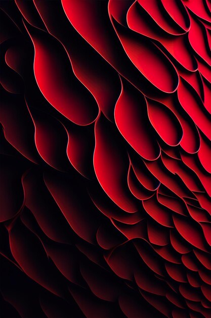 Surface abstraite et textures de fond rouge IA générative