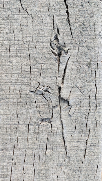 Une surface en bois avec une fissure