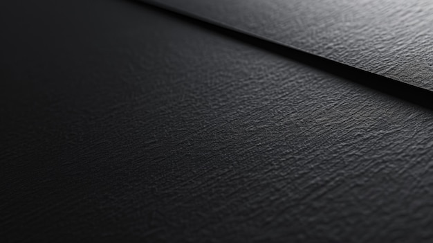 une surface en cuir noir avec un petit carré sur le dessus
