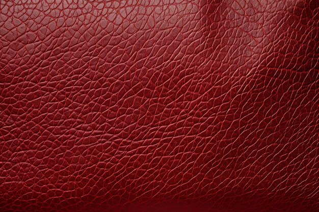 Surface en cuir rouge utilisée pour la décoration