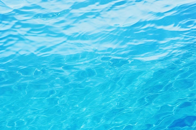 une surface d'eau bleue avec un motif d'ondulations d'eau