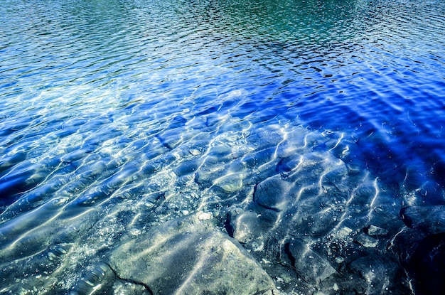 Surface de l'eau sur le lac