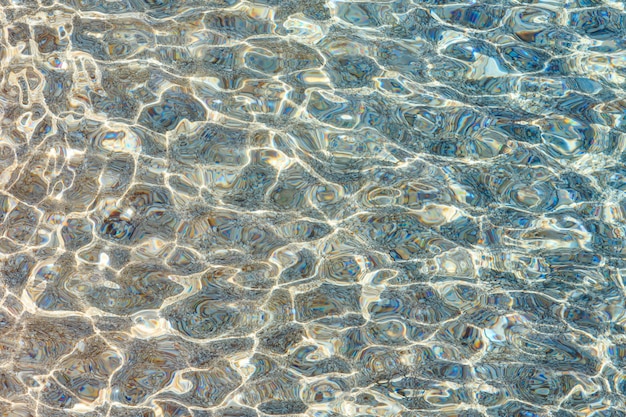 Surface de l'eau d'ondulation de la mer