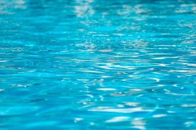 Surface d&#39;eau ondulée bleue