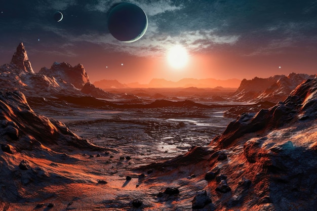 Surface d'une exoplanète lointaine riche en terres rares