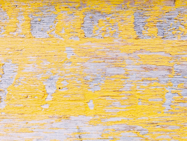 Surface de fond de texture bois jaune avec ancienne vue de dessus de table texture bois rustique naturel