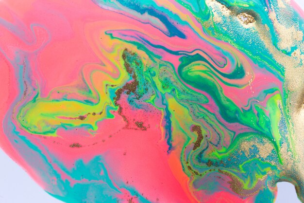 Surface liquide colorée vive