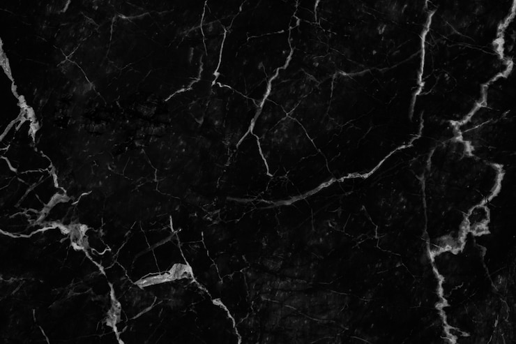 Surface en marbre noir