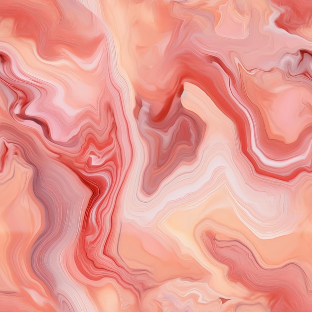 Surface de marbre en pierre centrale d'onyx rose avec des couleurs de glace, établissement de pierre de quartz nettoyé Modèle sans couture généré par l'IA