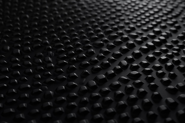 Une surface noire avec un motif de petites pierres Generative ai