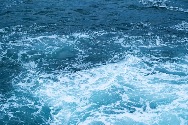 Surface de l'océan Fond abstrait de l'eau Modèle de vague