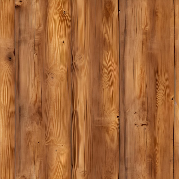 La surface des pins à nœuds et les tons de terre évoquent le charme naturel.