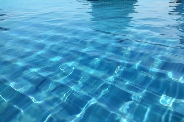 surface d'une piscine bleue arrière-plan de l'eau dans la piscine