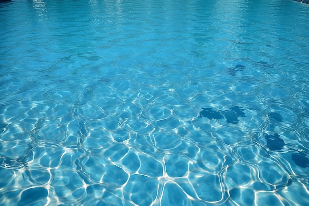 surface d'une piscine bleue arrière-plan de l'eau dans la piscine