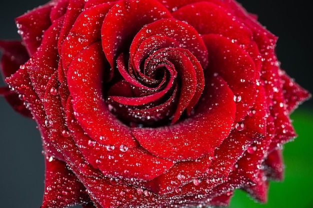 Surface de roses rouges naturelles