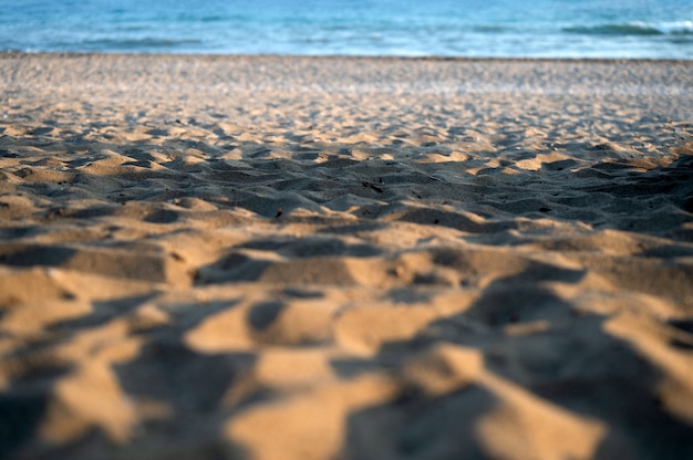 Surface de sable sur la plage. photo de haute qualité