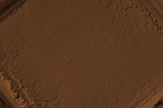 La surface de la terre argileuse de sable Les bosses des roues les marques de pneus Les dépressions des cratères renflements La planète Mars