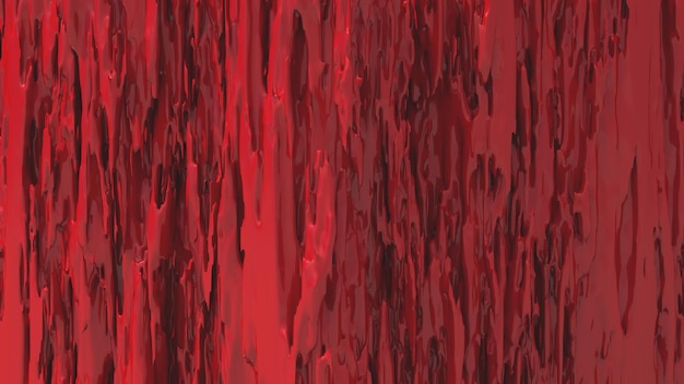 Surface texturée rouge Illustration abstraite rendu 3d