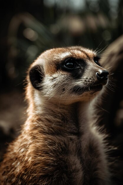 Un suricate regardant la caméra