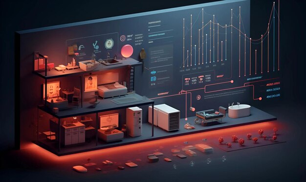 Photo surveillance de la conception de l'utilisation de l'électricité à domicile