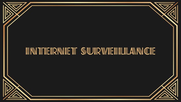 Surveillance sur Internet Jazz texte en or