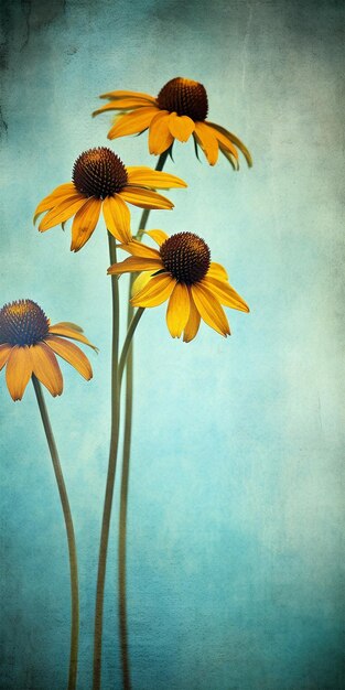 Susan aux yeux noirs avec des textures aquarelles générées par l'IA