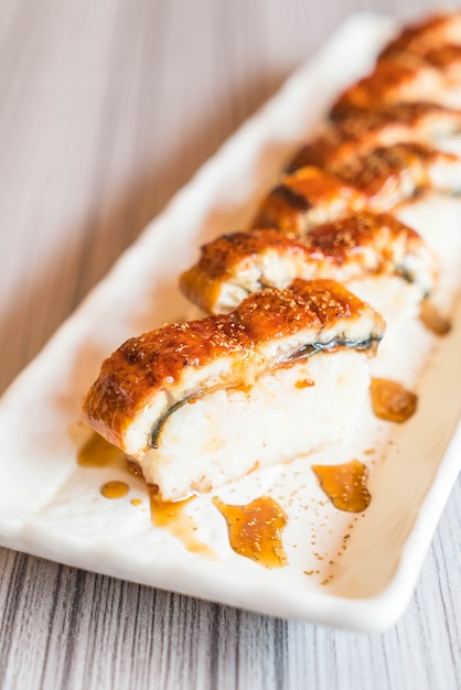 sushi d&#39;anguille (unagi)
