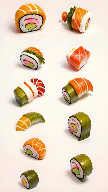 Sushi délicieux art rêve savoureux Ai