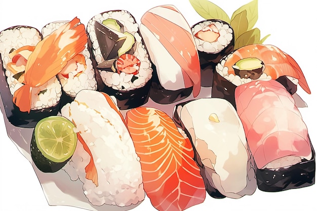 Sushi maki ai génératif